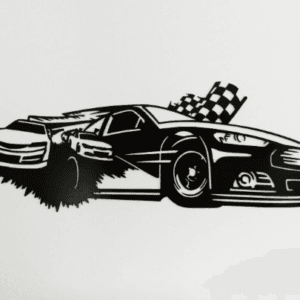 Stock Car Racer   Metal Wall Art