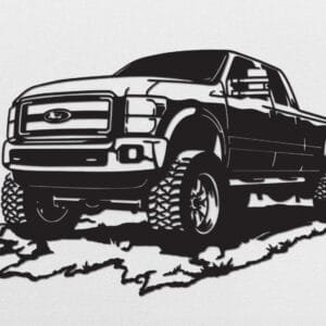 Ford F350  Metal Wall Art