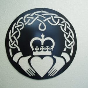 Claddagh Celtic Knot  - Metal Wall Art