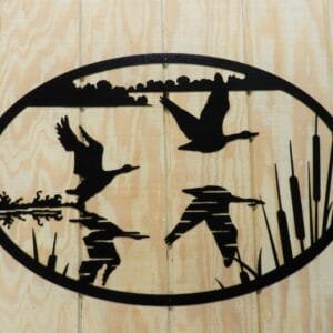 Geese Taking Flight - Metal Wall Art