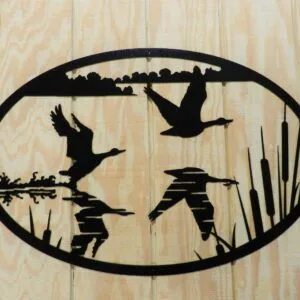 Geese Taking Flight - Metal Wall Art