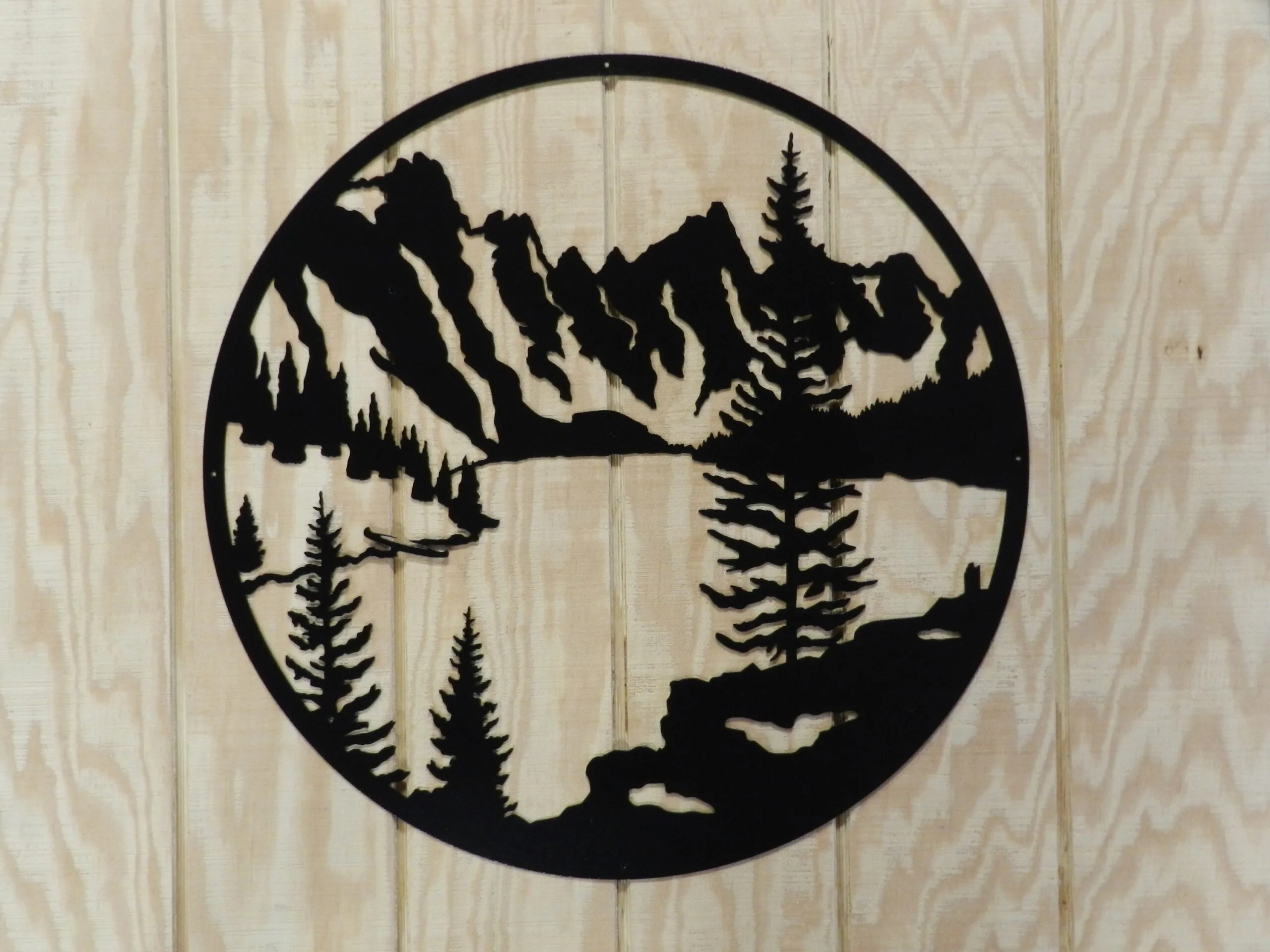 Mountain Lake - Metal Wall Art