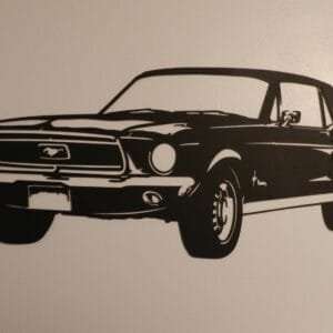 Vintage Ford Mustang Metal Wall Art