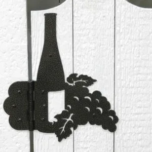 Wine Bottle Decorative Hinges: Garden Gate & Shed Hardware