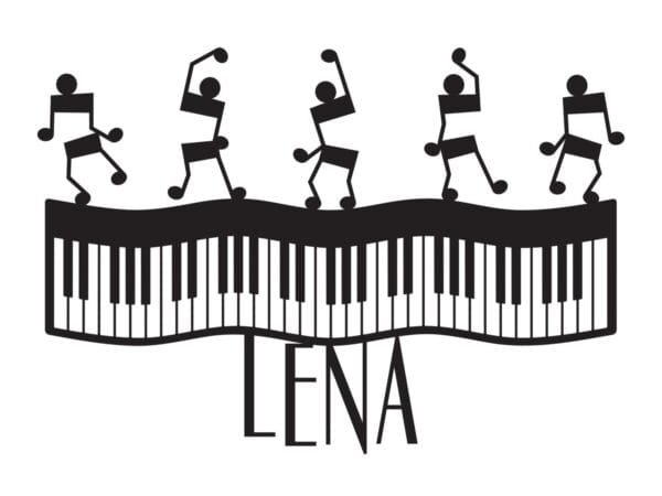 Personalized Dancing Keyboard - Metal Wall Art