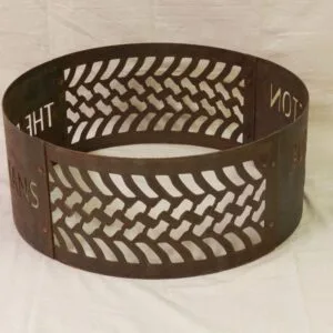Fire Ring - Fire Pit - Personalized - Portable - Tire Tread Design