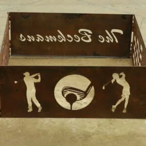 Flat Panel Fire Pit - Golfing Design