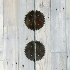 Saw Blade Design Hinges, Decorative Hinges, Garden Gate Hinges, Shed Hinges