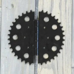 Sprocket Design Hinges: Decorative Garden Gate / Shed Hinges