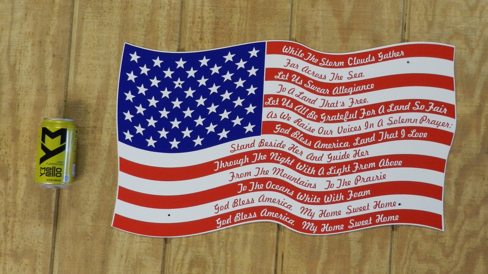 American Flag Metal Wall Art God Bless America - Image 4