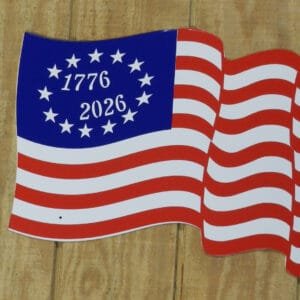 Alternative view of Waving American Flag - Metal Wall Art