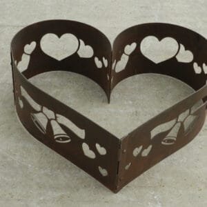 Personalized Heart Shape Fire Pit